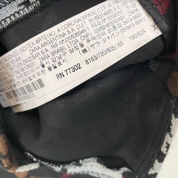 Zara Aztec Pattern Mini Skirt Women XS Multicolor - Picture 4 of 6